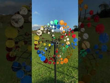 Video laden en afspelen in Gallery-weergave, Somerset tuin wind sculptuur spinner
