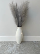 Charger l&#39;image dans la galerie, Vase en bambou blanc Vase de sol ou vase de table 43cm
