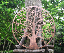 Laden Sie das Bild in den Galerie-Viewer, Handmade bronze tree of life wall art indoors/outdoors 61.5cm

