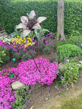 Load image into Gallery viewer, Handmade bronze Lily metal garden/outdoor flower for outdoors/garden 125cm
