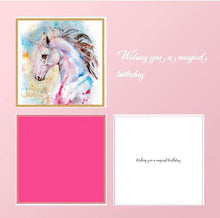 Load image into Gallery viewer, Happy Birthday unicorn card
