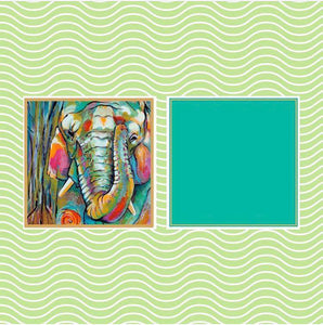 Elephant blank card