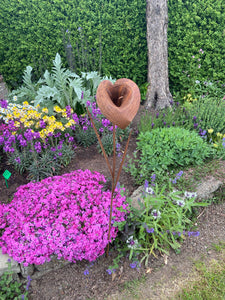 Handmade rusty garden/outdoor calla Lily 120cm