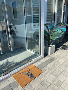 Stag Head Indoor & Outdoor Coir Doormat 60x 40 x 2cm