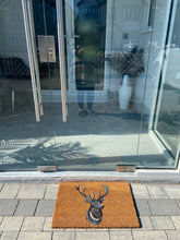 Indlæs billede til gallerivisning Stag Head Indoor &amp; Outdoor Coir Doormat 60x 40 x 2cm
