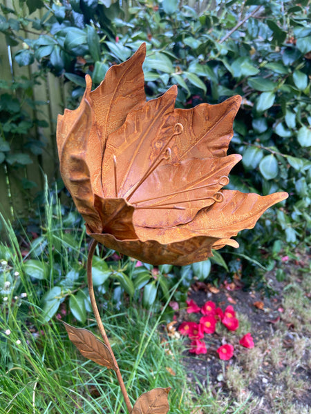 Handmade outdoor/ garden tulip Metal garden flower 95cm