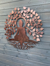Afbeelding in Gallery-weergave laden, Budha tree of life wall art outdoors/ indoors 75 x 1 x 76.5 cm
