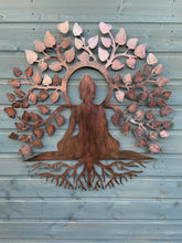 Laden Sie das Bild in den Galerie-Viewer, Budha tree of life wall art outdoors/ indoors 75 x 1 x 76.5 cm
