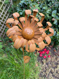 Handmade rusty garden/outdoor chrysanthemum metal garden flower 119cm
