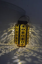 Load image into Gallery viewer, Damasque Solar Powered Decorative Bronze Garden Lantern
