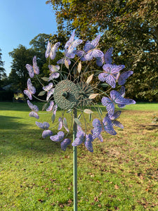 Harrogate Butterfly Verdigris Garden Wind Sculpture Spinner