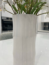 Load image into Gallery viewer, White small vase 30cm Floor vase or table vase
