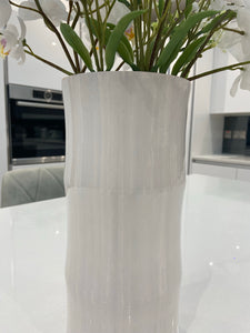 White small vase 30cm Floor vase or table vase