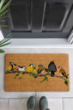 Charger l&#39;image dans la galerie, Doormat Indoor / Outdoor | Non Slip Bold Bird Design Entrance Welcome Mat (line of birds)60 x 40 x 20cm
