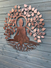 Afbeelding in Gallery-weergave laden, Budha tree of life wall art outdoors/ indoors 75 x 1 x 76.5 cm
