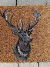 Charger l&#39;image dans la galerie, Stag Head Indoor &amp; Outdoor Coir Doormat 60x 40 x 2cm
