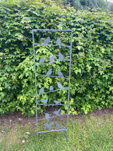 Laden Sie das Bild in den Galerie-Viewer, Silver grey garden/outdoor bird trellis plant support measuring 139cm high
